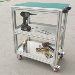 鋁型材規格不同,定制物料周轉車的承載力不同