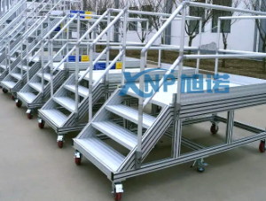 鋁型材移動檢修平臺如何根據承重選擇腳輪?